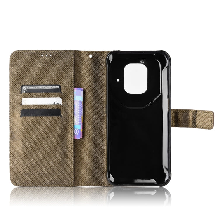 For Ulefone Power Armor 14 / 14 Pro Diamond Texture Leather Phone Case(Brown) by buy2fix