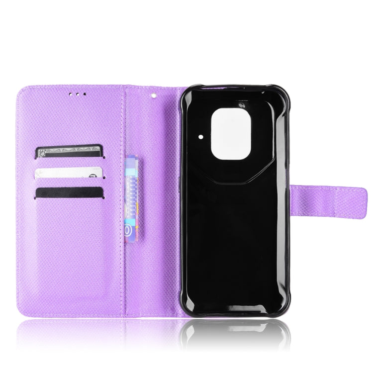 For Ulefone Power Armor 14 / 14 Pro Diamond Texture Leather Phone Case(Purple) by buy2fix