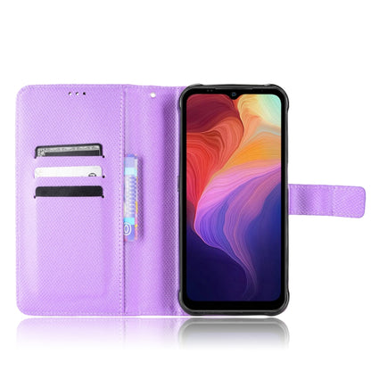 For Ulefone Power Armor 14 / 14 Pro Diamond Texture Leather Phone Case(Purple) by buy2fix