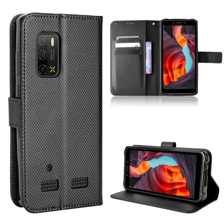 For Ulefone Armor X10 / X10 Pro Diamond Texture Leather Phone Case(Black) by buy2fix
