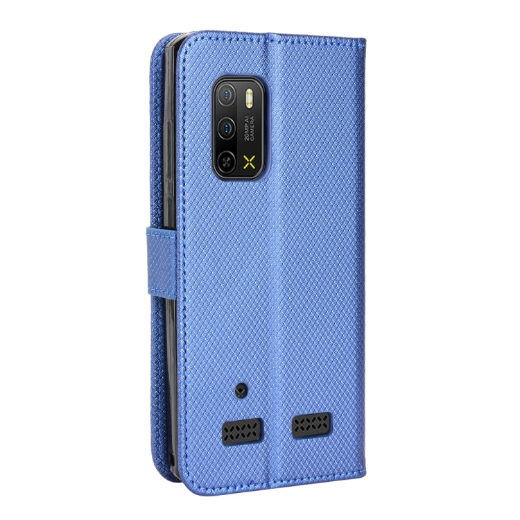 For Ulefone Armor X10 / X10 Pro Diamond Texture Leather Phone Case(Blue) by buy2fix