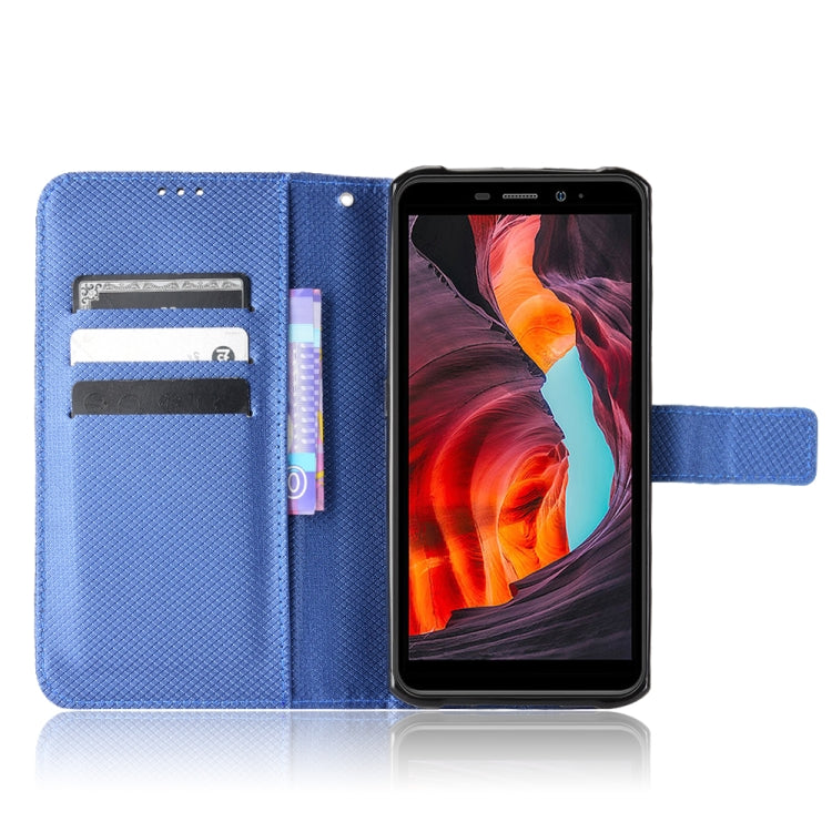 For Ulefone Armor X10 / X10 Pro Diamond Texture Leather Phone Case(Blue) by buy2fix