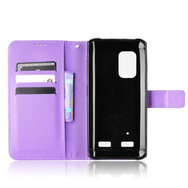 For Ulefone Armor X10 / X10 Pro Diamond Texture Leather Phone Case(Purple) by buy2fix