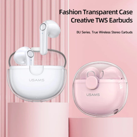 USAMS BU12 TWS Half In-Ear Bluetooth 5.1 Wireless Earphones(Green) - TWS Earphone by USAMS | Online Shopping UK | buy2fix