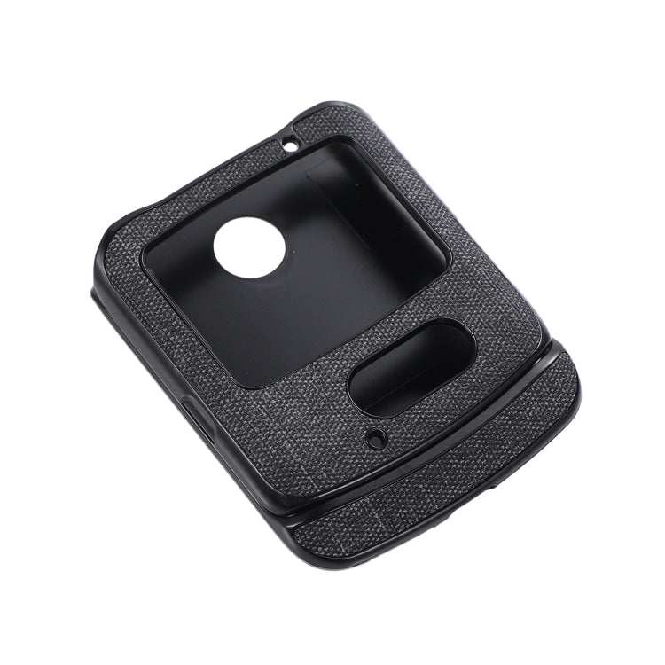 For Motorola Razr 5G Brugg Texture PU+TPU+PC Shockproof Phone Case(Black) by buy2fix