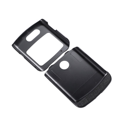 For Motorola Razr 5G Brugg Texture PU+TPU+PC Shockproof Phone Case(Black) by buy2fix