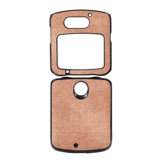 For Motorola Razr 5G Brugg Texture PU+TPU+PC Shockproof Phone Case(Khaki) - Motorola Cases by buy2fix | Online Shopping UK | buy2fix