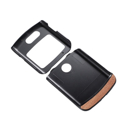 For Motorola Razr 5G Brugg Texture PU+TPU+PC Shockproof Phone Case(Khaki) - Motorola Cases by buy2fix | Online Shopping UK | buy2fix
