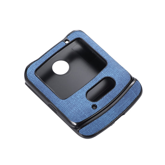 For Motorola Razr 5G Brugg Texture PU+TPU+PC Shockproof Phone Case(Blue) - Motorola Cases by buy2fix | Online Shopping UK | buy2fix