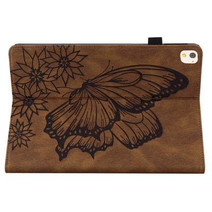 For iPad 10.2 2020 / Air 2019 Big Butterfly Embossed Smart Leather Tablet Case(Brown) - iPad 10.2 Cases by buy2fix | Online Shopping UK | buy2fix