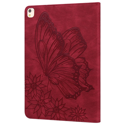 For iPad 10.2 2020 / Air 2019 Big Butterfly Embossed Smart Leather Tablet Case(Red) - iPad 10.2 Cases by buy2fix | Online Shopping UK | buy2fix
