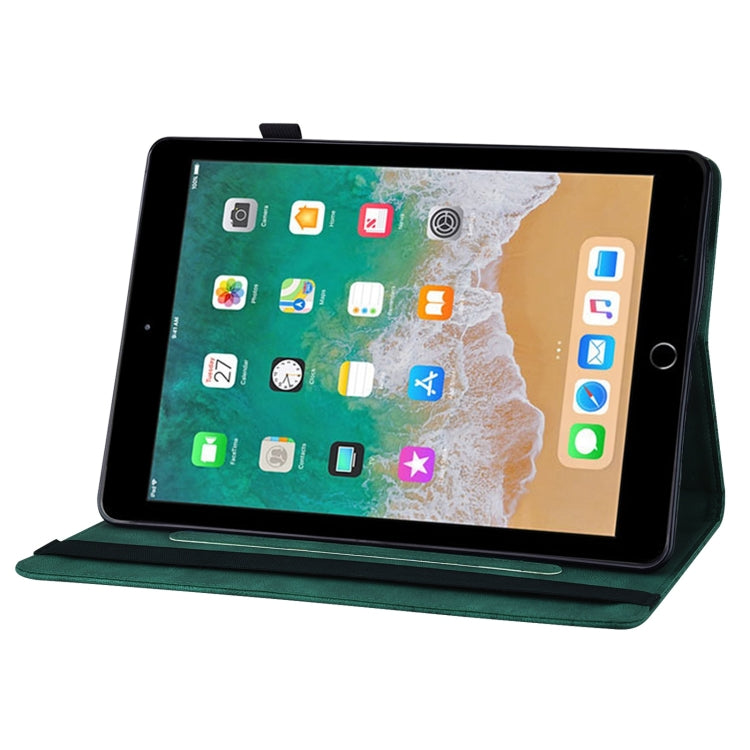 Big Butterfly Embossed Smart Leather Tablet Case For iPad Air 2 / 9.7 2018&2017(Green) - iPad 9.7 (2018) & (2017) Cases by buy2fix | Online Shopping UK | buy2fix