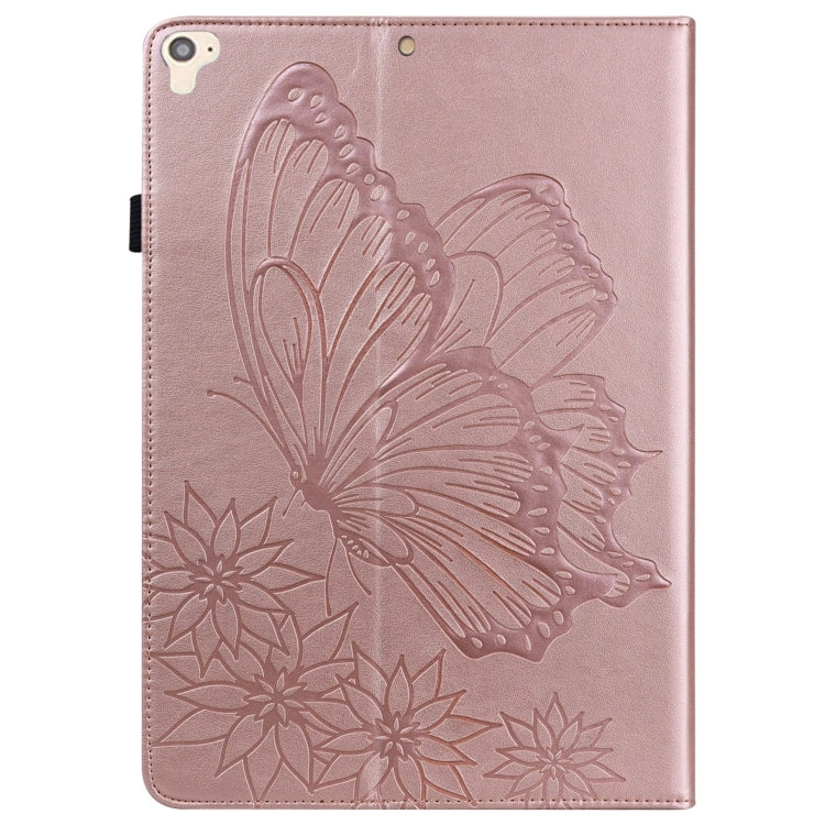 Big Butterfly Embossed Smart Leather Tablet Case For iPad Air 2 / 9.7 2018&2017(Rose Gold) - iPad 9.7 (2018) & (2017) Cases by buy2fix | Online Shopping UK | buy2fix