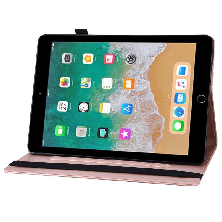 Big Butterfly Embossed Smart Leather Tablet Case For iPad Air 2 / 9.7 2018&2017(Rose Gold) - iPad 9.7 (2018) & (2017) Cases by buy2fix | Online Shopping UK | buy2fix