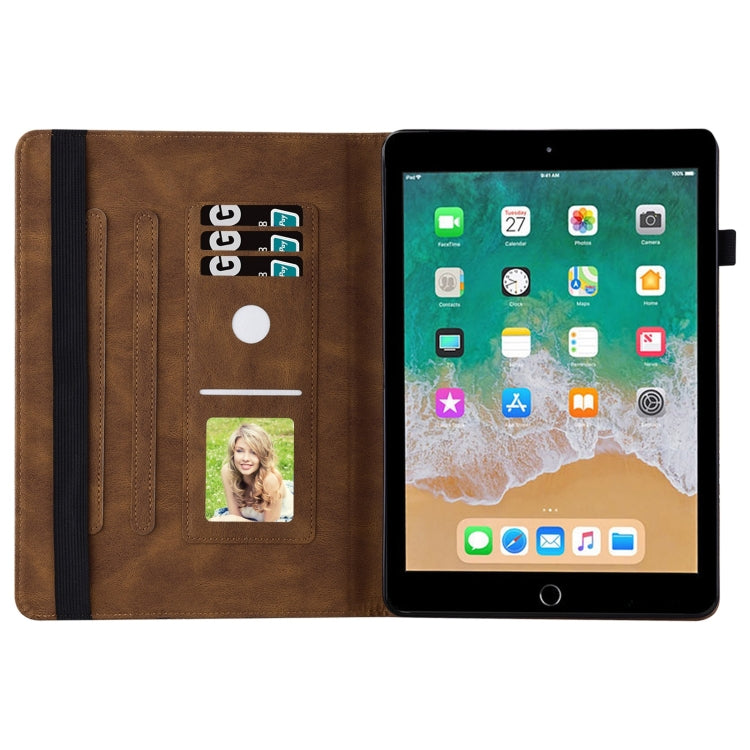 Big Butterfly Embossed Smart Leather Tablet Case For iPad Air 2 / 9.7 2018&2017(Brown) - iPad 9.7 (2018) & (2017) Cases by buy2fix | Online Shopping UK | buy2fix