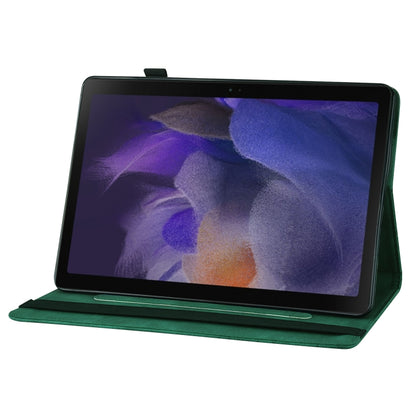 For Samsung Galaxy Tab A8 Big Butterfly Embossed Leather Tablet Case(Green) - Other Galaxy Tab PC by buy2fix | Online Shopping UK | buy2fix