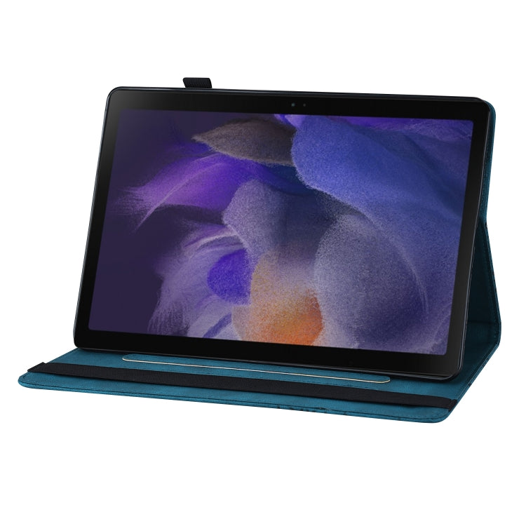 For Samsung Galaxy Tab A8 Big Butterfly Embossed Leather Tablet Case(Blue) - Other Galaxy Tab PC by buy2fix | Online Shopping UK | buy2fix