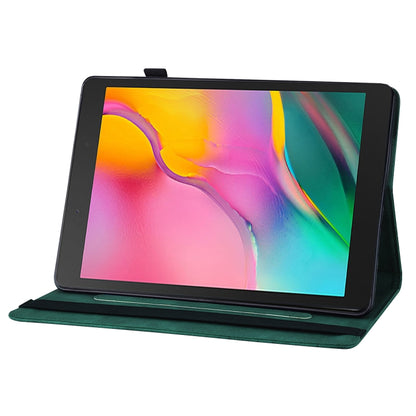 For Samsung Galaxy Tab A 8.0 2019 T290/T295 Big Butterfly Embossed Leather Tablet Case(Green) by buy2fix