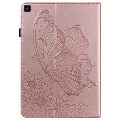 For Samsung Galaxy Tab A 8.0 2019 T290/T295 Big Butterfly Embossed Leather Tablet Case(Rose Gold) - Other Galaxy Tab PC by buy2fix | Online Shopping UK | buy2fix