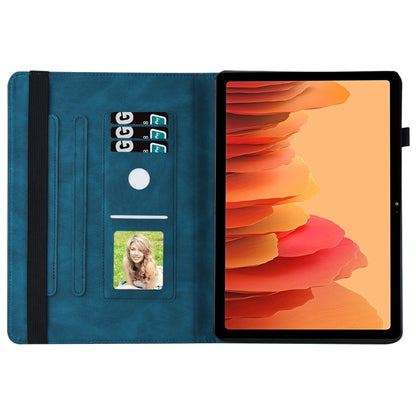 For Samsung Galaxy Tab S5e T720/T725 Big Butterfly Embossed Leather Tablet Case(Blue) - Tab S5E 10.5 T720 / T725 by buy2fix | Online Shopping UK | buy2fix