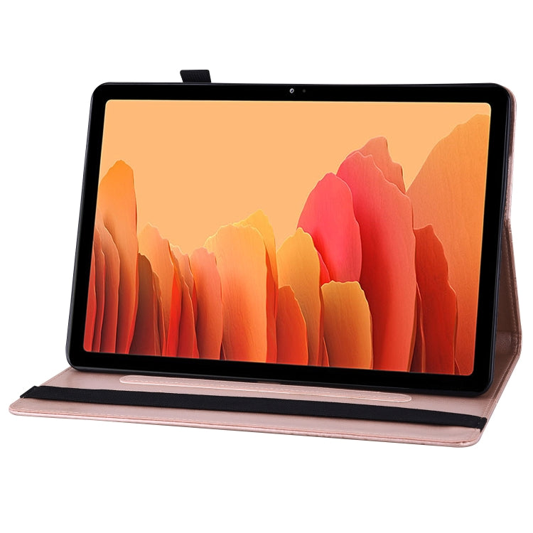 For Samsung Galaxy Tab S5e T720/T725 Big Butterfly Embossed Leather Tablet Case(Rose Gold) - Tab S5E 10.5 T720 / T725 by buy2fix | Online Shopping UK | buy2fix