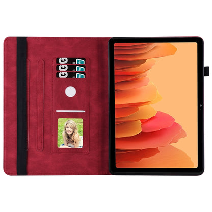 For Samsung Galaxy Tab S5e T720/T725 Big Butterfly Embossed Leather Tablet Case(Red) - Tab S5E 10.5 T720 / T725 by buy2fix | Online Shopping UK | buy2fix