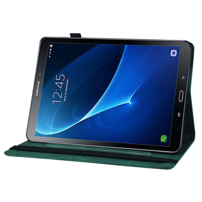 For Samsung Galaxy Tab A 10.1 2016 T580/T585 Big Butterfly Embossed Leather Tablet Case(Green) - Tab A 10.1 by buy2fix | Online Shopping UK | buy2fix