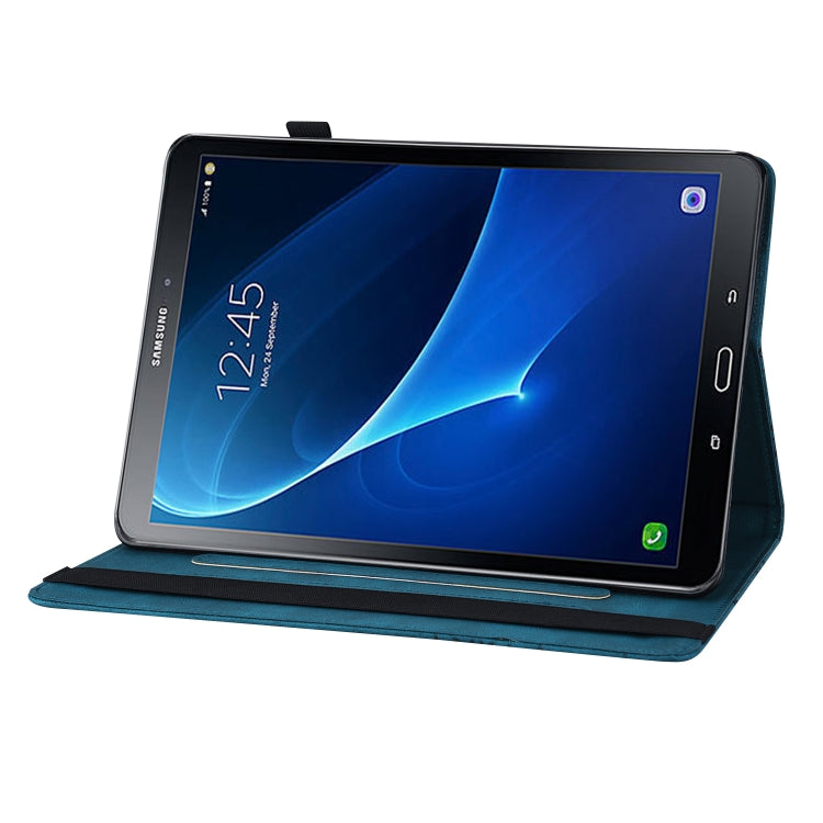 For Samsung Galaxy Tab S2 9.7 T810/T815 Big Butterfly Embossed Leather Tablet Case(Blue) - Other Galaxy Tab PC by buy2fix | Online Shopping UK | buy2fix