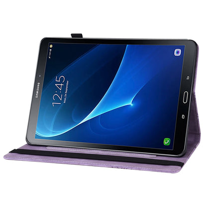 For Samsung Galaxy Tab S2 9.7 T810/T815 Big Butterfly Embossed Leather Tablet Case(Purple) - Other Galaxy Tab PC by buy2fix | Online Shopping UK | buy2fix