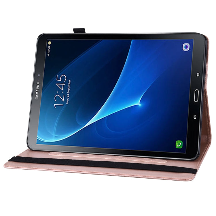 For Samsung Galaxy Tab S2 9.7 T810/T815 Big Butterfly Embossed Leather Tablet Case(Rose Gold) - Other Galaxy Tab PC by buy2fix | Online Shopping UK | buy2fix