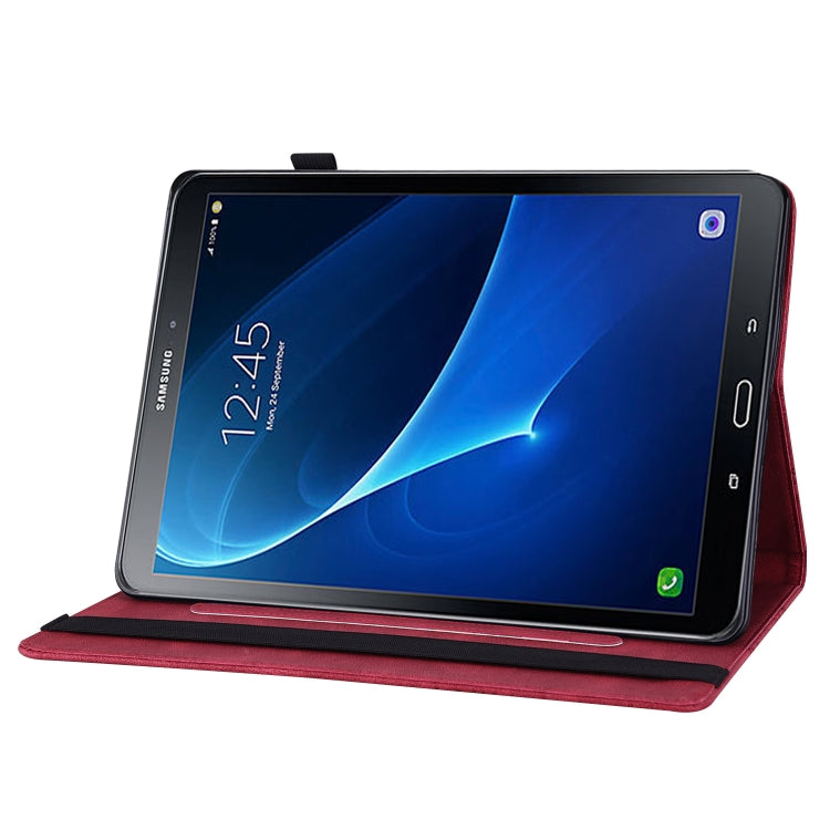 For Samsung Galaxy Tab S2 9.7 T810/T815 Big Butterfly Embossed Leather Tablet Case(Red) - Other Galaxy Tab PC by buy2fix | Online Shopping UK | buy2fix