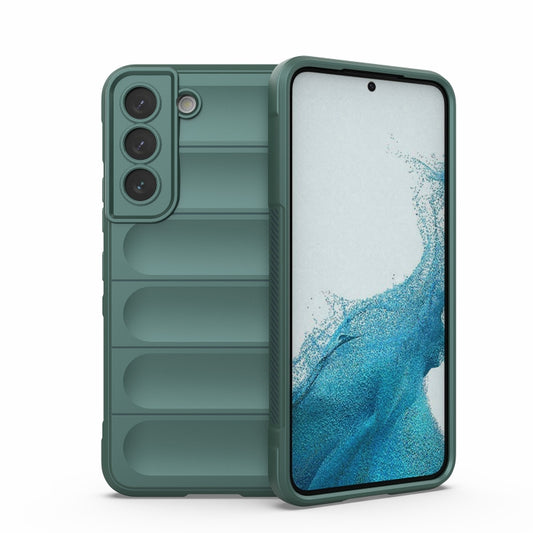 For Samsung Galaxy M23 5G Magic Shield TPU + Flannel Phone Case(Dark Green) by buy2fix