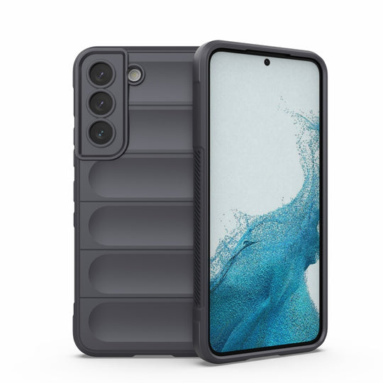 For Samsung Galaxy M23 5G Magic Shield TPU + Flannel Phone Case(Dark Grey)