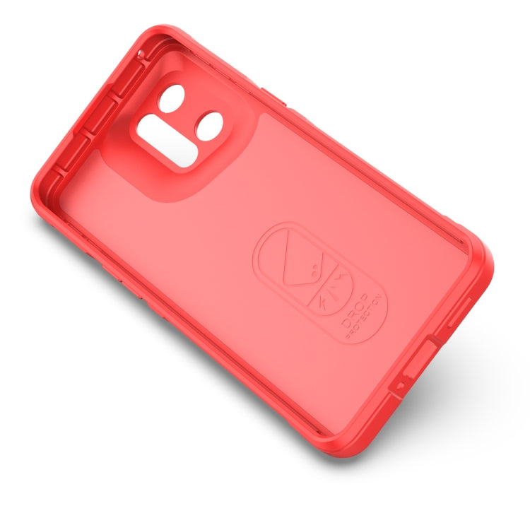 For OPPO Find X5 Pro Magic Shield TPU + Flannel Phone Case(Wine Red) by buy2fix