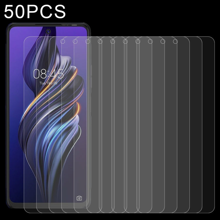 50 PCS 0.26mm 9H 2.5D Tempered Glass Film For Tecno Pova 3 - Tecno Tempered Glass by buy2fix | Online Shopping UK | buy2fix