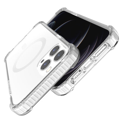 For iPhone 12 / 12 Pro Magsafe Magnetic Acrylic Shockproof Phone Case(White) by buy2fix