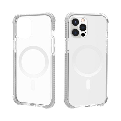 For iPhone 12 Pro Max Magsafe Magnetic Acrylic Shockproof Phone Case(White) by buy2fix