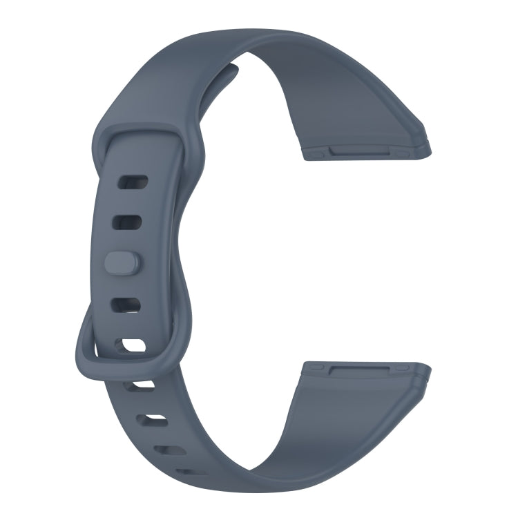 For Fitbit Versa 4 / Versa 3 / Sense Universal TPU Watch Band, Size:S(Blue Grey) - Watch Bands by buy2fix | Online Shopping UK | buy2fix