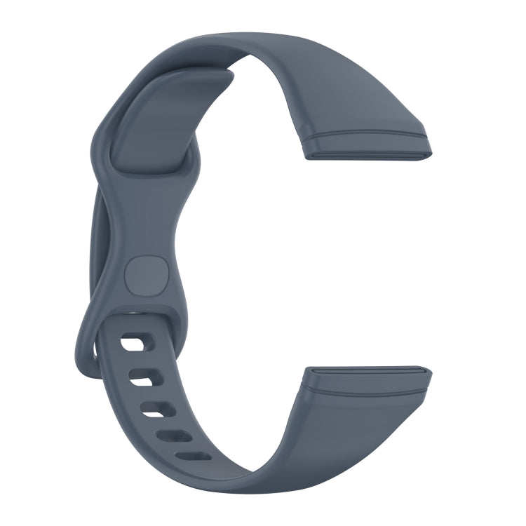 For Fitbit Versa 4 / Versa 3 / Sense Universal TPU Watch Band, Size:S(Blue Grey) - Watch Bands by buy2fix | Online Shopping UK | buy2fix