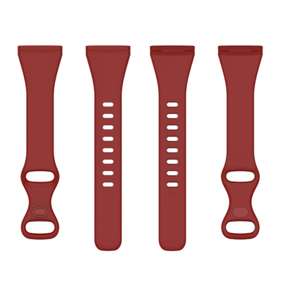 For Fitbit Versa 4 / Versa 3 / Sense Universal TPU Watch Band, Size:S(Dark Red) - Watch Bands by buy2fix | Online Shopping UK | buy2fix