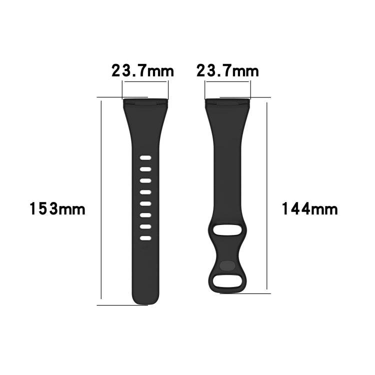 For Fitbit Versa 4 / Versa 3 / Sense Universal TPU Watch Band, Size:S(Dark Purple) - Watch Bands by buy2fix | Online Shopping UK | buy2fix