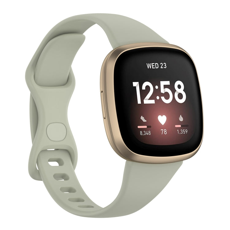 For Fitbit Versa 4 / Versa 3 / Sense Universal TPU Watch Band, Size:S(Rock Grey) - Watch Bands by buy2fix | Online Shopping UK | buy2fix