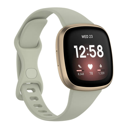 For Fitbit Versa 4 / Versa 3 / Sense Universal TPU Watch Band, Size:S(Rock Grey) - Watch Bands by buy2fix | Online Shopping UK | buy2fix