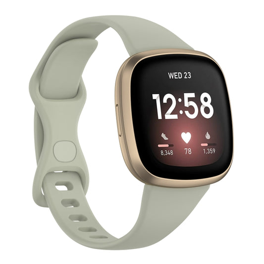 For Fitbit Versa 4 / Versa 3 / Sense Universal TPU Watch Band, Size:S(Rock Grey) - Watch Bands by buy2fix | Online Shopping UK | buy2fix