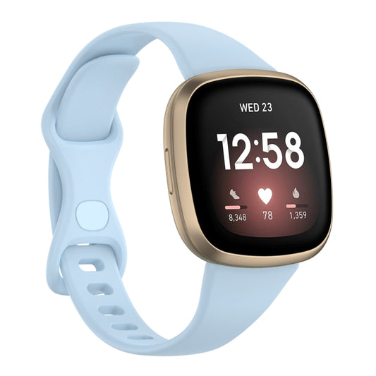 For Fitbit Versa 4 / Versa 3 / Sense Universal TPU Watch Band, Size:S(Lilac) - Watch Bands by buy2fix | Online Shopping UK | buy2fix