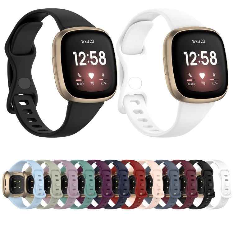 For Fitbit Versa 4 / Versa 3 / Sense Universal TPU Watch Band, Size:S(Rock Grey) - Watch Bands by buy2fix | Online Shopping UK | buy2fix