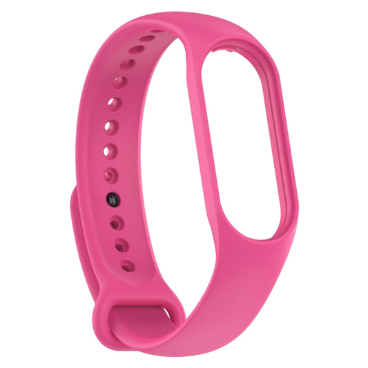 For Xiaomi Mi Band 7 / 7NFC / 6 / 6 NFC / 5 / 5 NFC / Amazfit Band 5 Official Silicone Watch Band(Rose Pink) - Watch Bands by buy2fix | Online Shopping UK | buy2fix