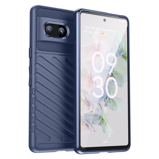 For Google Pixel 7 5G Thunderbolt Shockproof TPU Protective Soft Phone Case(Blue)