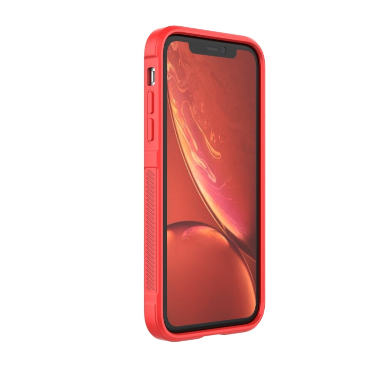 For iPhone XR Magic Shield TPU + Flannel Phone Case(Light Blue) by buy2fix