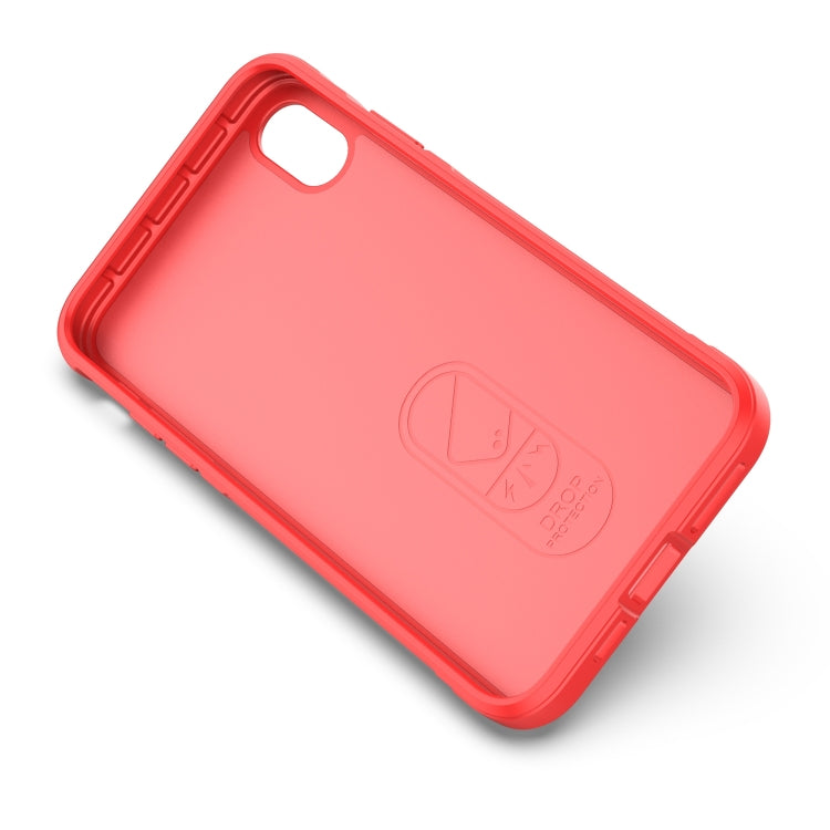 For iPhone XS Max Magic Shield TPU + Flannel Phone Case(Light Blue) by buy2fix